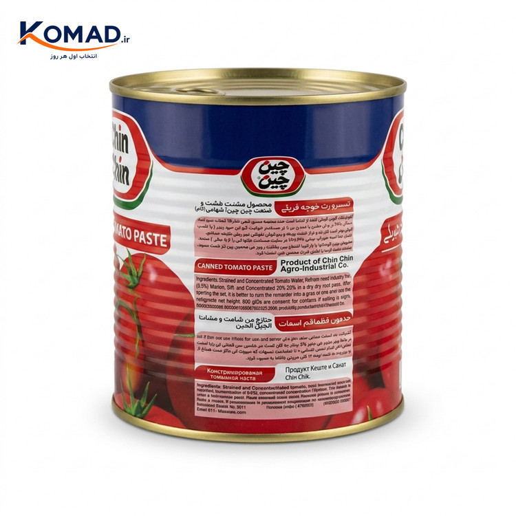 کنسرو قوطی رب گوجه فرنگی چین چین 800