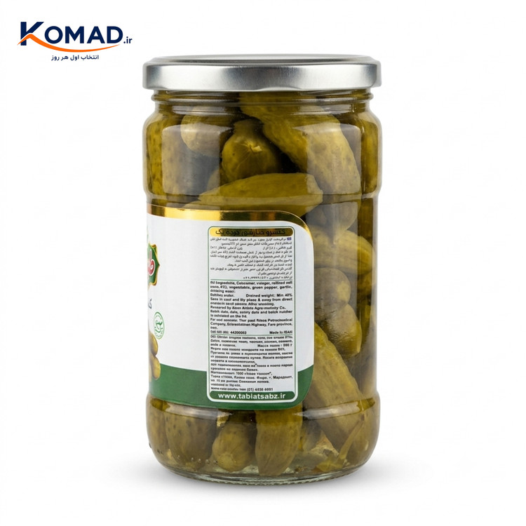 کنسرو خیارشور درجه یک طبیعت ۶۶۰ گرمی