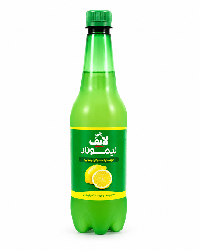 نوشابه گازدار لیمویی لیموناد چی لایف 1000 میلی لیتر