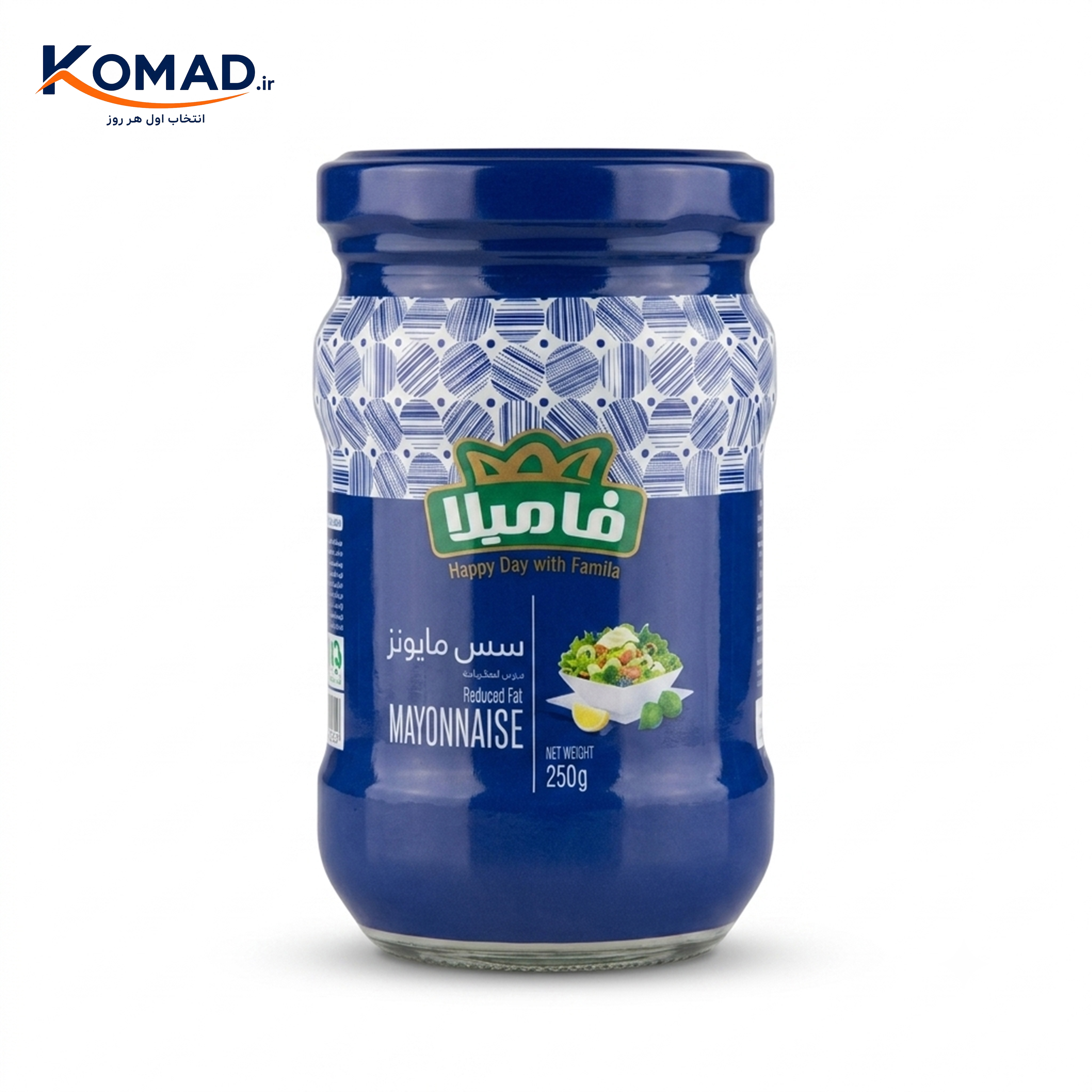 سس مایونز کم چرب شیشه ای فامیلا 250 گرم