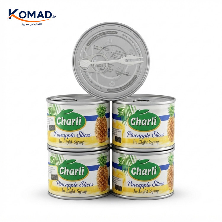 کمپوت آناناس حلقه ای 227 گرم وارداتی چارلی