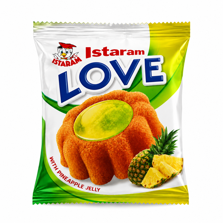 کیک ژله ای آناناس LOVE ایسترم