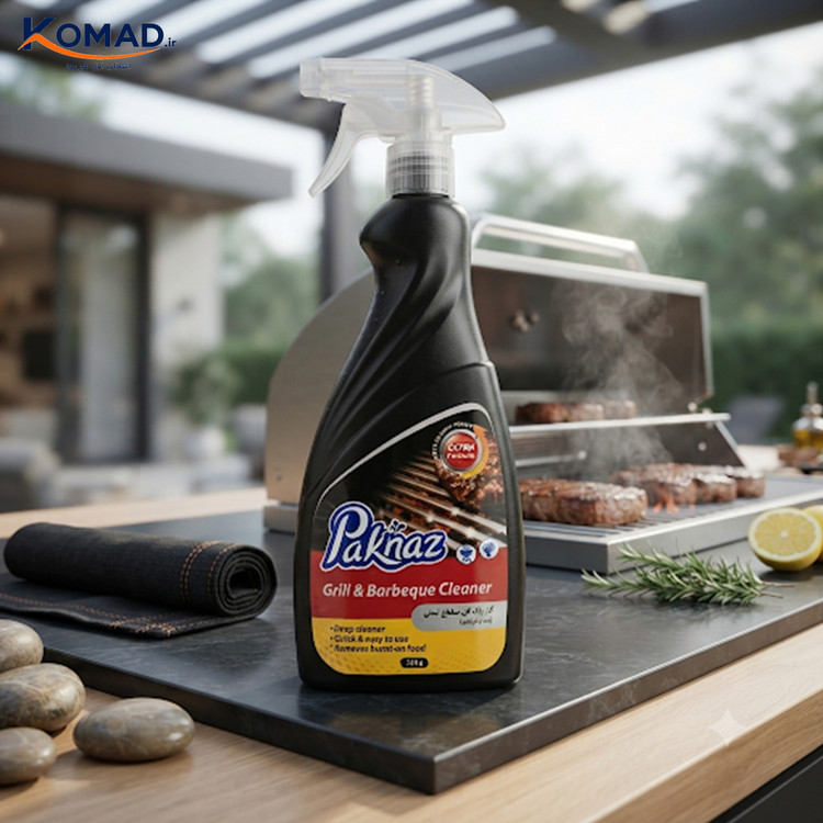 گاز پاک کن سطوح لعابی ، چدن و باربیکیو پاکناز 750 گرم