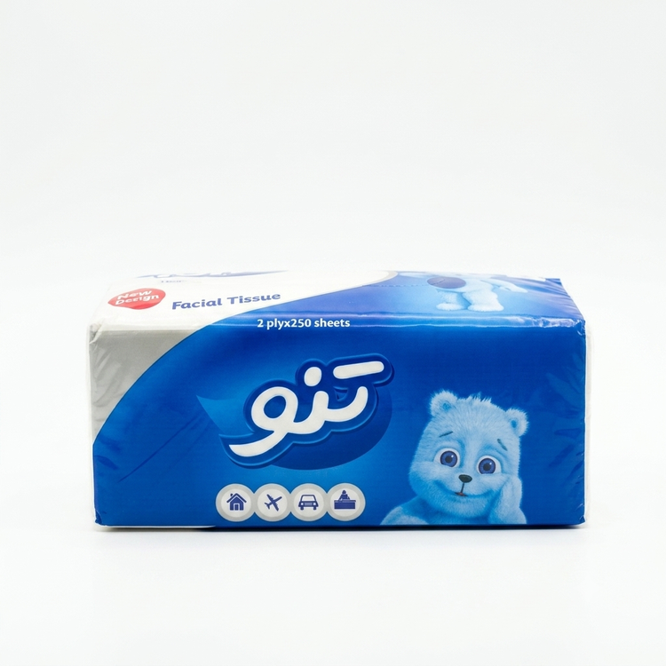 دستمال کاغذی تنو ۲۵۰ برگ دولایه
