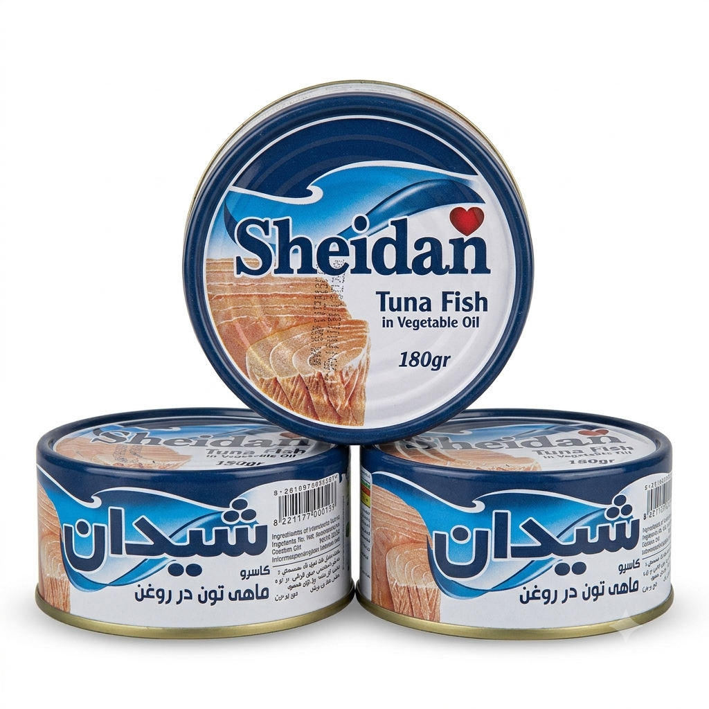 ماهی تون در روغن 180 گرم شیدان