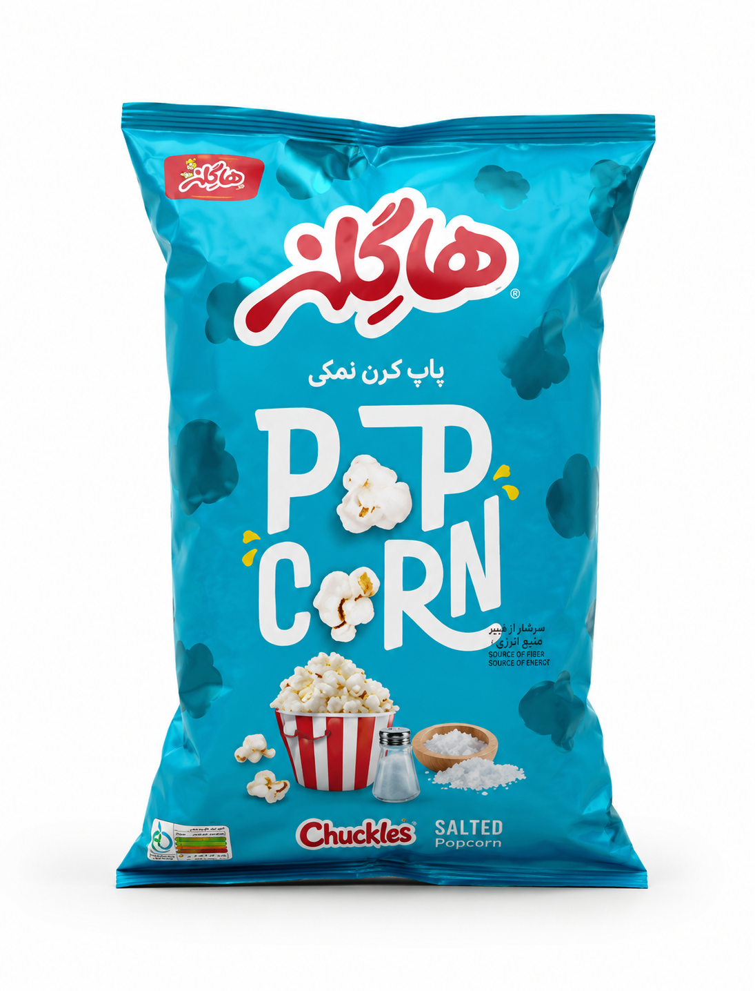 پاپ کرن نمکی هاگلز 60 گرم چاکلز