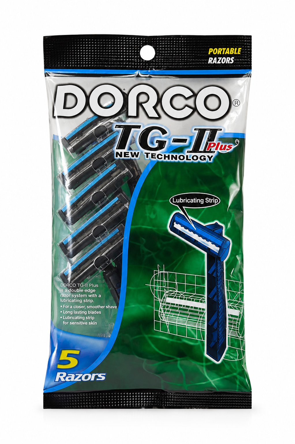 خود تراش یک بار مصرف دورکو مدل TG-11 PLus دو تیغ صابوندار 5 عددی
