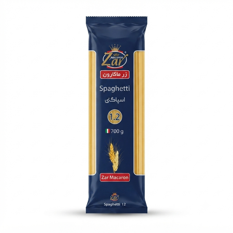 اسپاگتی قطر ۱.۲ زر ماکارون ۷۰۰ گرم