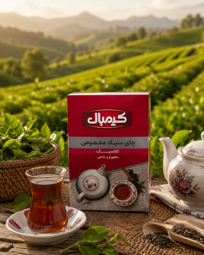 چای سیاه مخصوص معطر کیمبال با رایحه برگاموت ۴۵۰ گرم