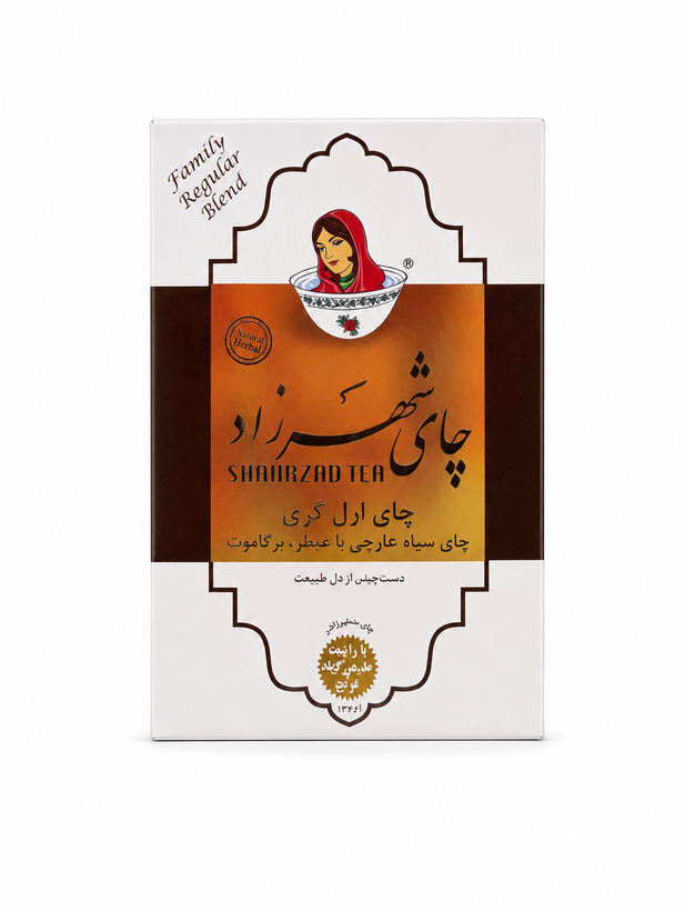 چای سیاه ارل گری شهرزاد با عطر و طعم برگاموت ۴۰۰ گرم