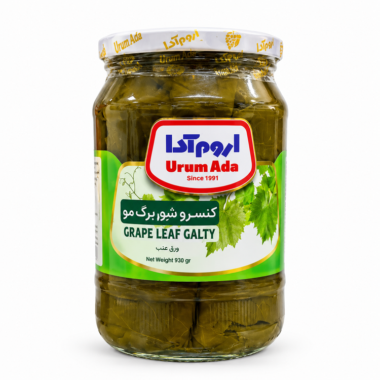 کنسرو شور برگ مو اروم آدا ۹۳۰ گرم