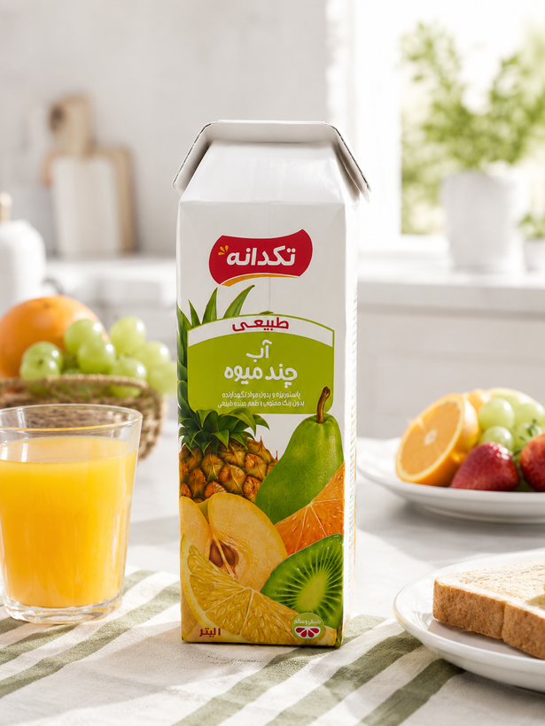 آبمیوه یک لیتری تکدانه