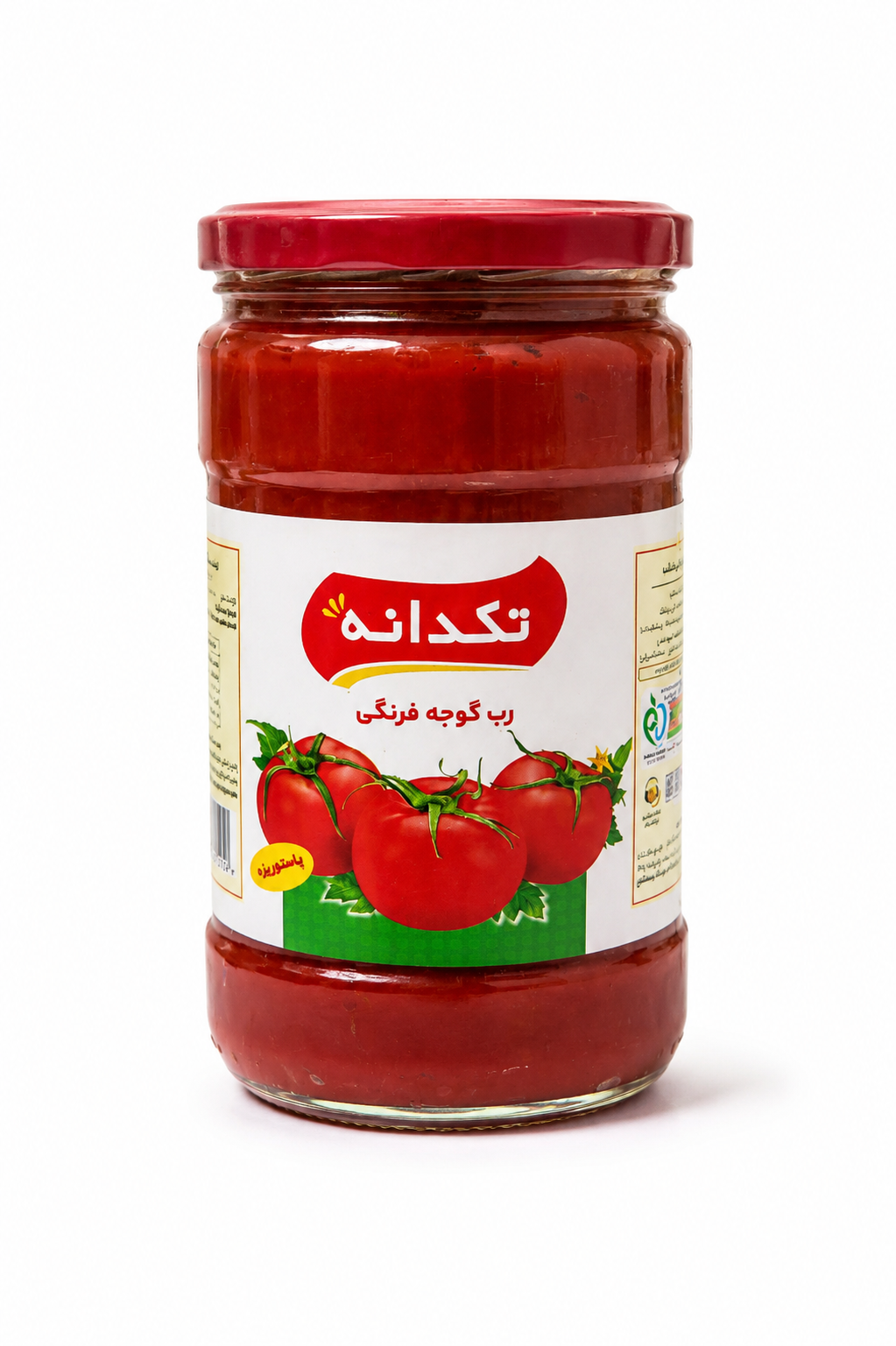 رب گوجه فرنگی شیشه ای  تکدانه 700 گرم