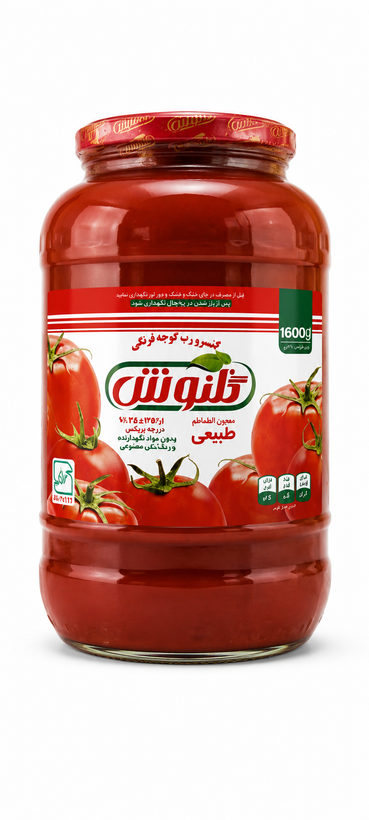 رب گوجه فرنگی 1580 گرم شیشه ای گلنوش
