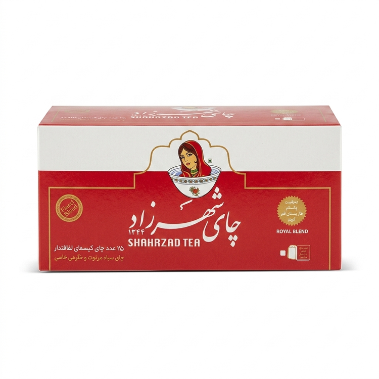 چای کیسهای ساده شهرزاد ۲۵ عددی