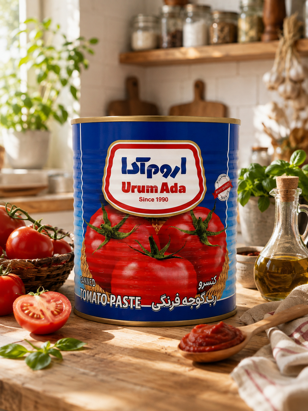 کنسرو رب گوجهفرنگی اروم آدا ۸۰۰ گرم قوطی