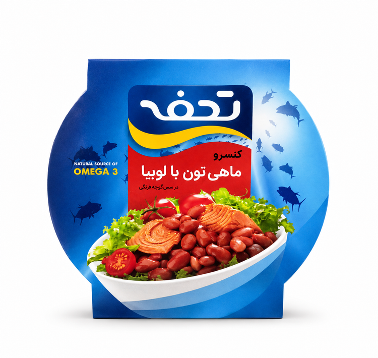 کنسرو تن ماهی با لوبیا تحفه ۲۳۰ گرم
