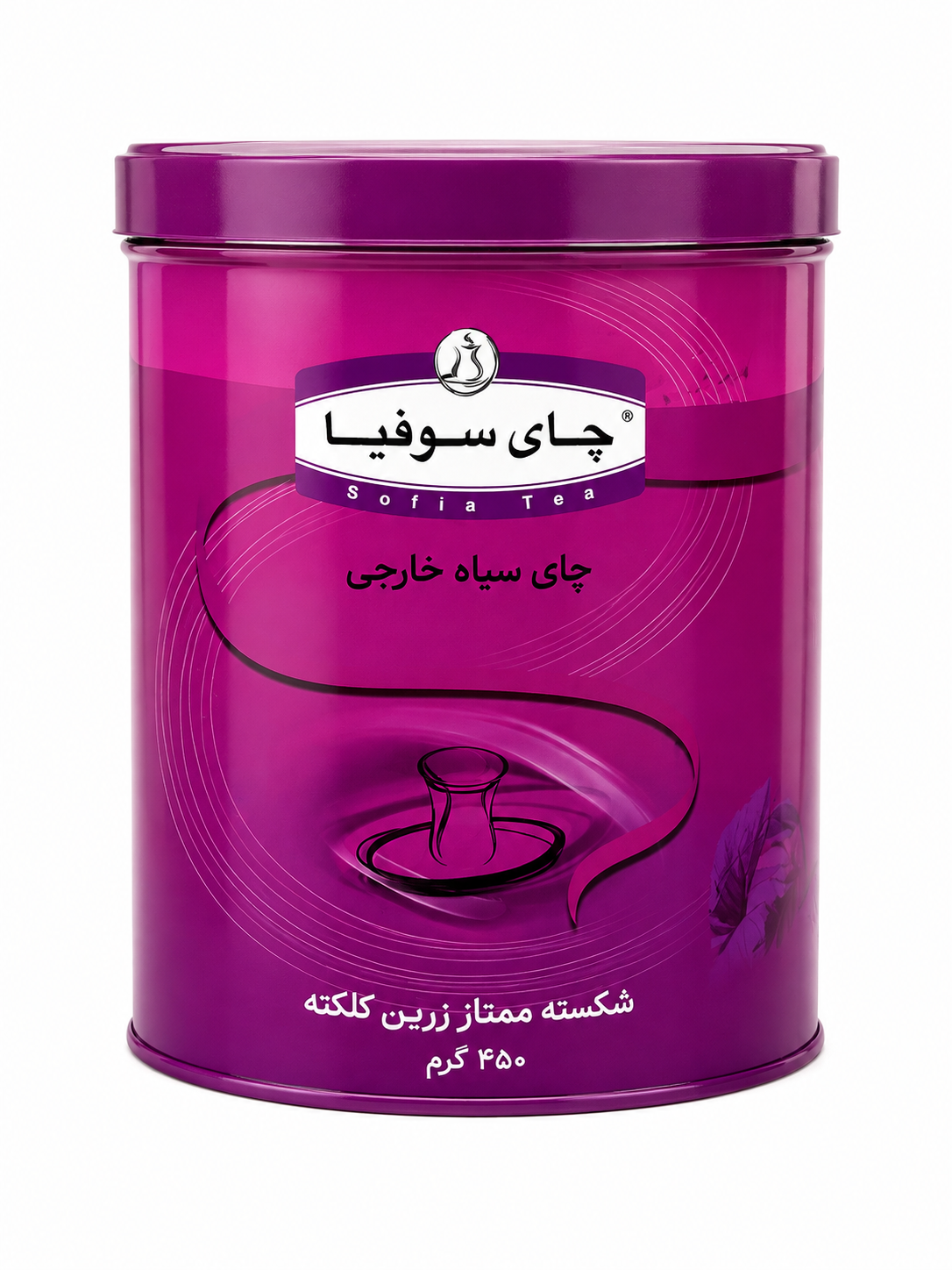 چای شکسته زرین ساده هندوستان ۴۵۰ گرمی قوطی فلزی سوفیا