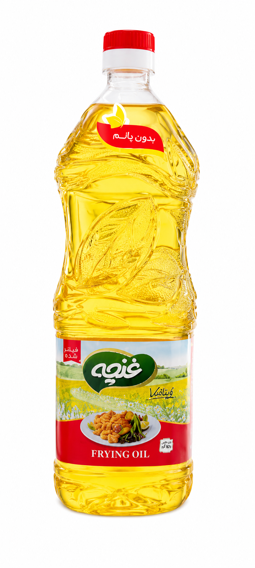 روغن سرخ کردنی بدون پالم ۱۳۵۰ گرم غنچه