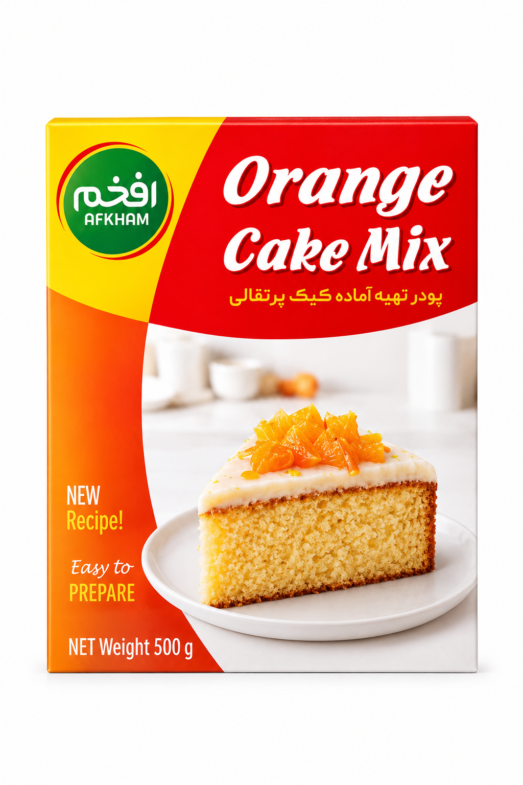 پودرکیک پرتقالی افخم ۵۰۰ گرم