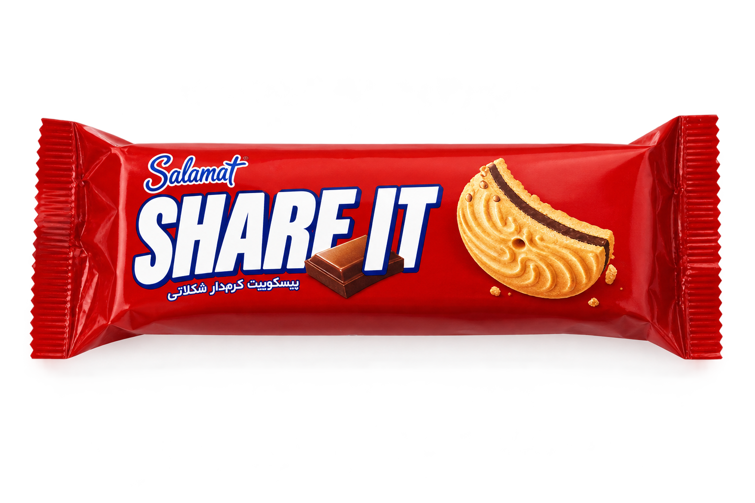 بیسکویت کرمدار شکلاتی ۶ عددی SHAREIT سلامت