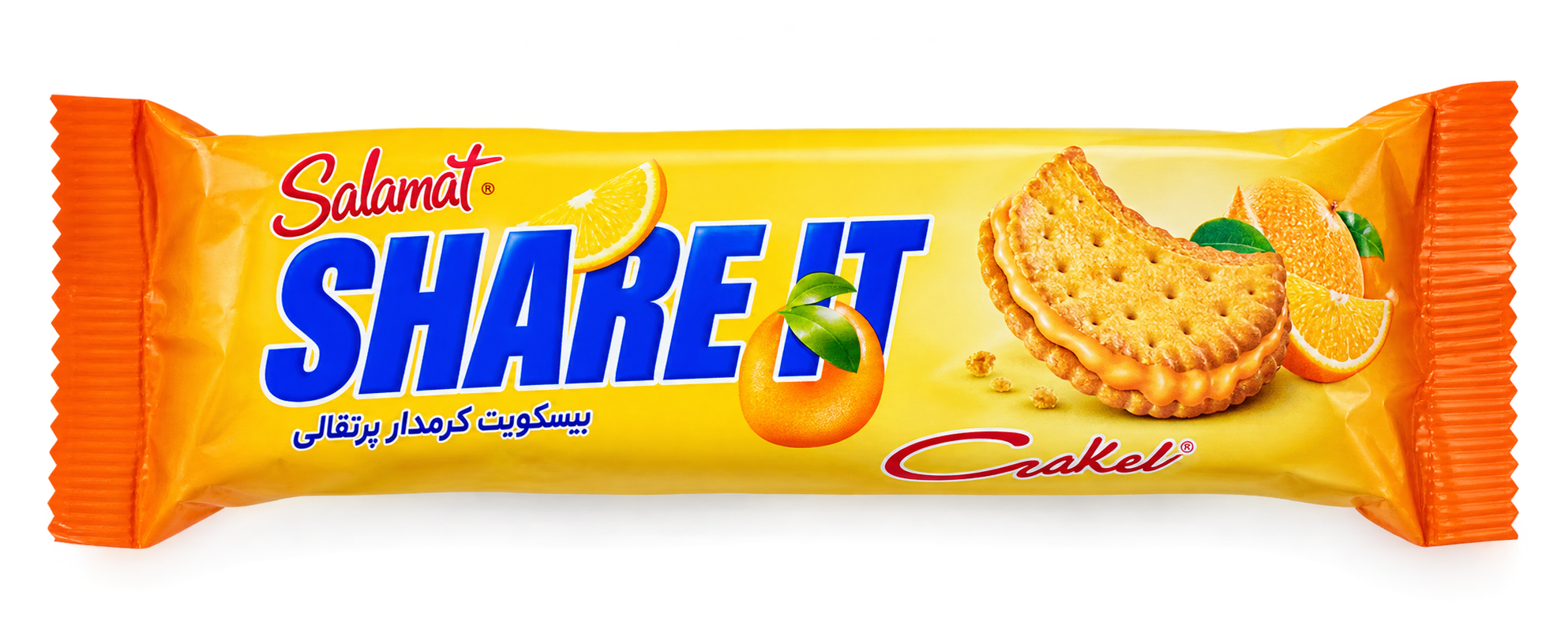 بیسکویت کرمدار ۴ عددی پرتقالی SHARE IT سلامت