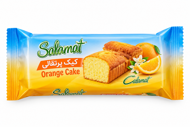 کیک ۱۰۰ گرم پرتقالی سلامت