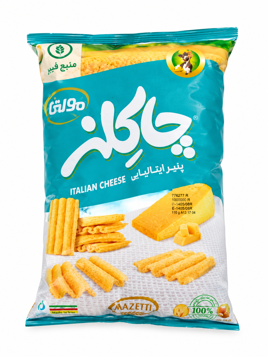 مولتی گرین با طعم پنیر ایتالیایی چاکلز ۶عددی