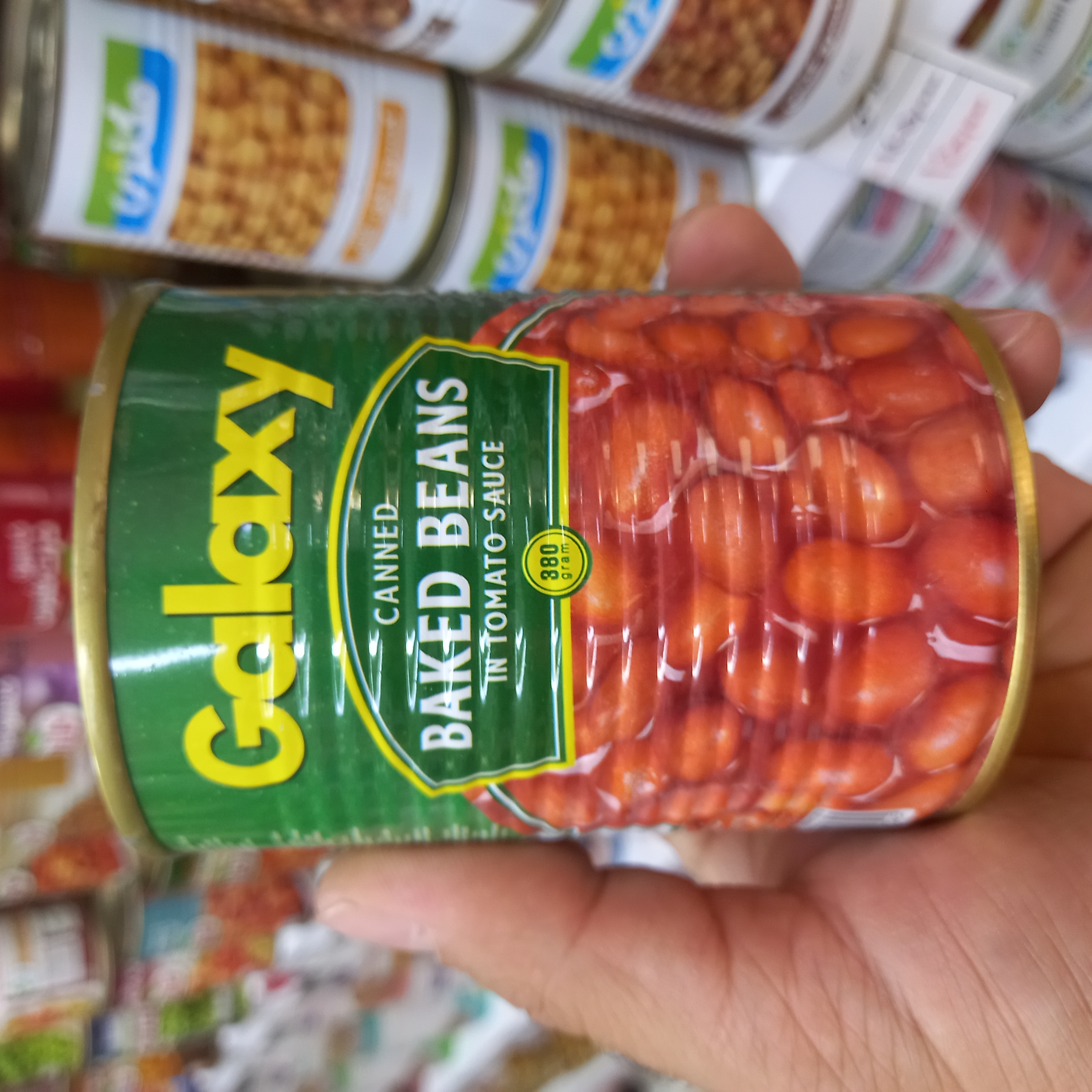 کنسرو لوبیا چیتی با سس گوجه گلکسی ۳۸۰ گرم