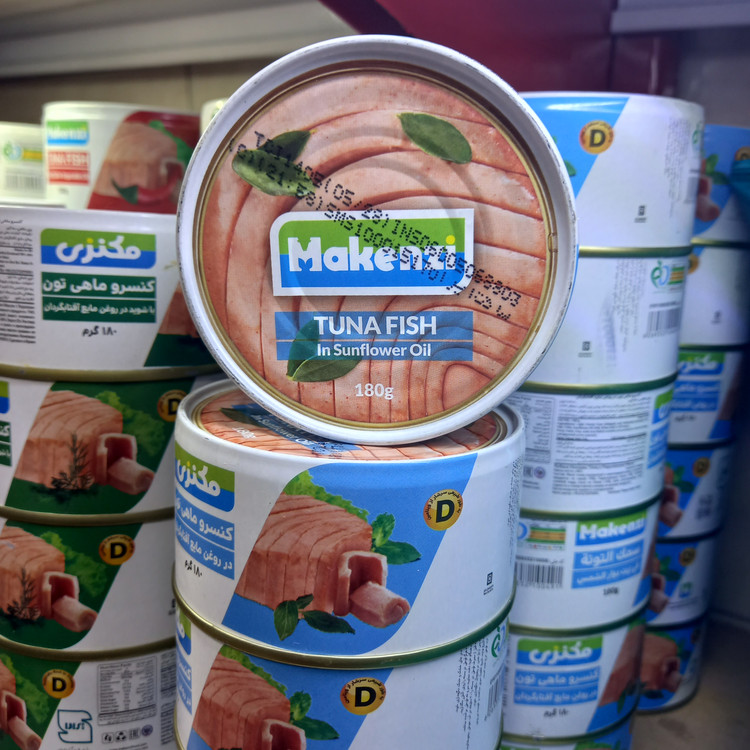 کنسرو ماهی تون در روغن آفتابگردان مکنزی 180 گرم
