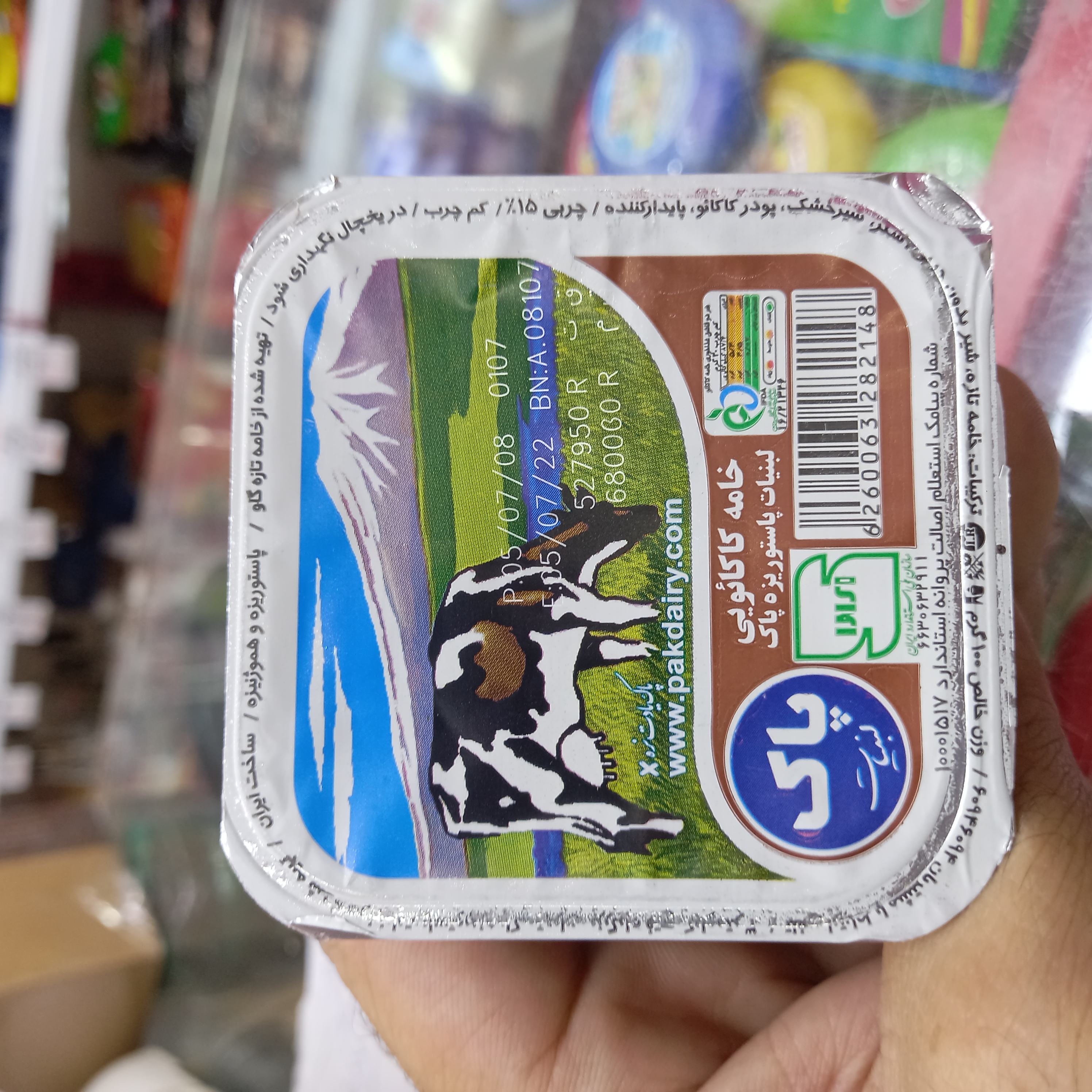 خامه کاکائویی پاک ۱۰۰ گرم
